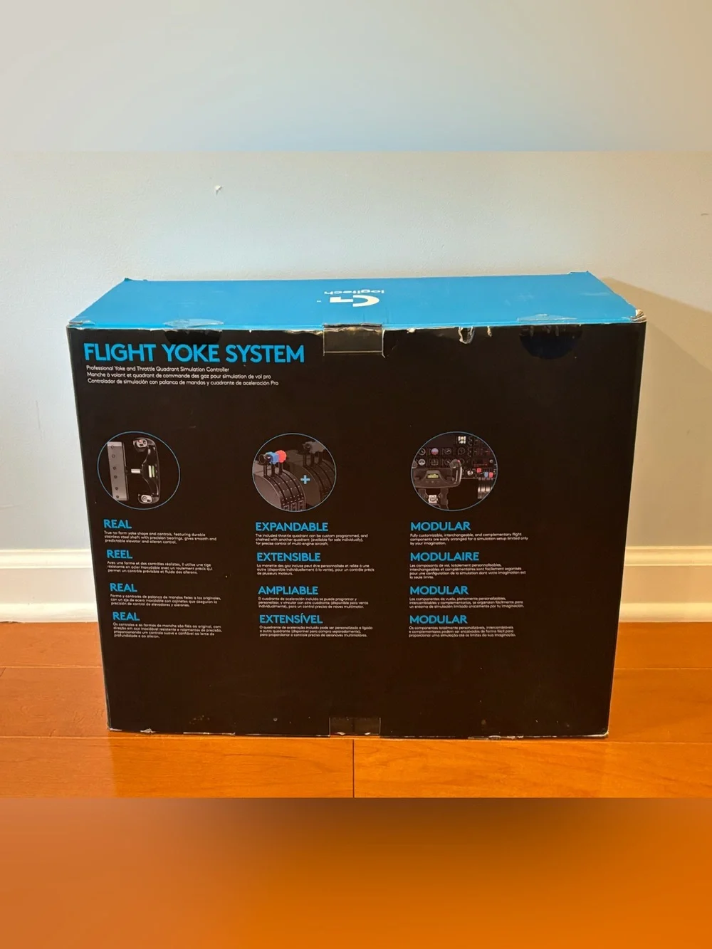 Flight Yoke Simulator System with Throttle and control